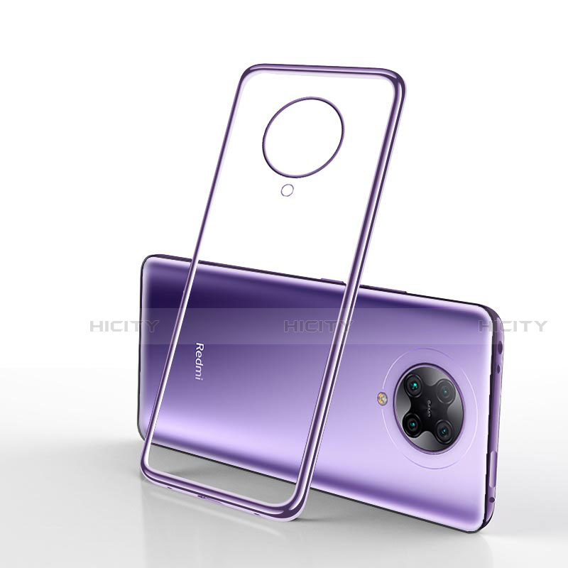 Custodia Silicone Trasparente Ultra Sottile Cover Morbida H02 per Xiaomi Redmi K30 Pro Zoom Viola