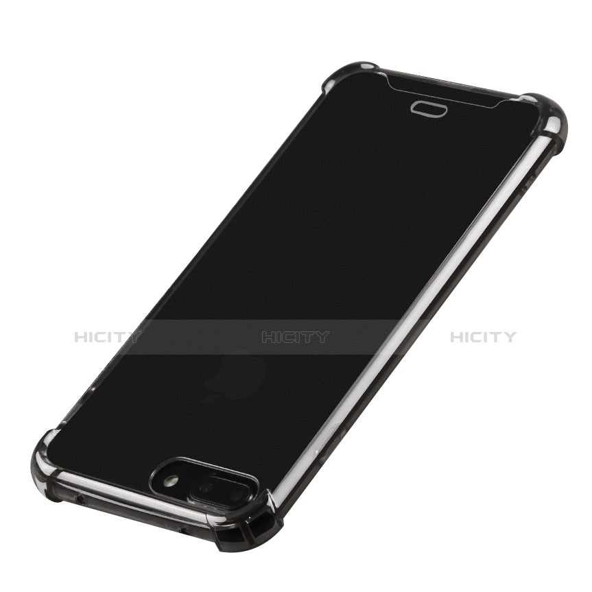 Custodia Silicone Trasparente Ultra Sottile Cover Morbida H03 per Apple iPhone 7 Plus Nero