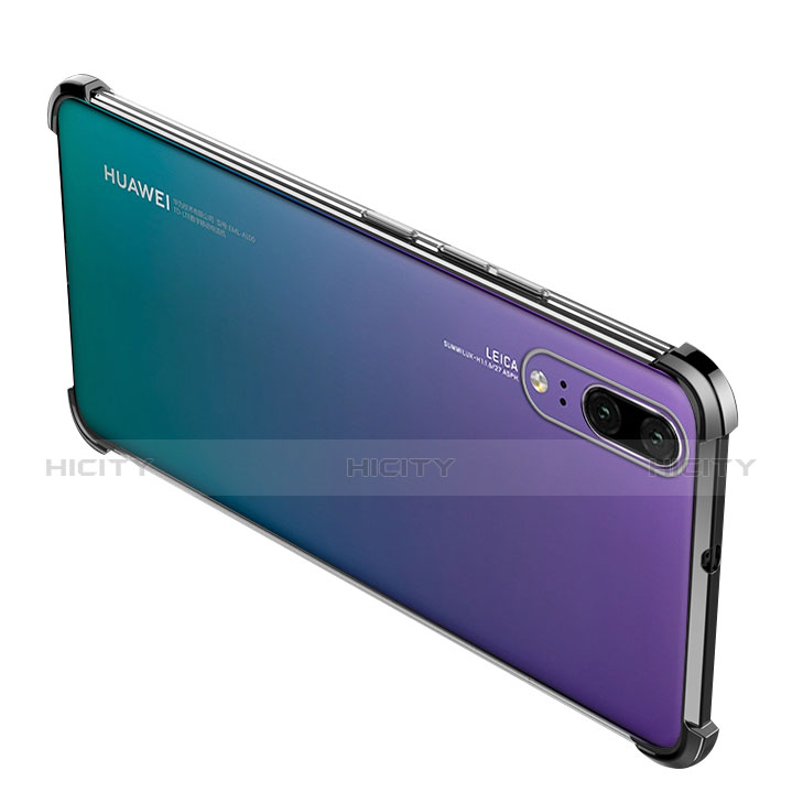 Custodia Silicone Trasparente Ultra Sottile Cover Morbida H03 per Huawei P20