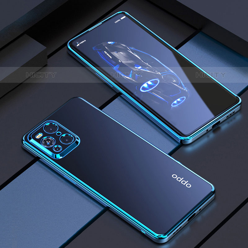 Custodia Silicone Trasparente Ultra Sottile Cover Morbida H03 per Oppo Find X3 Pro 5G