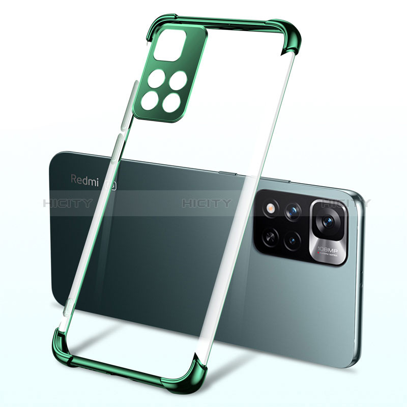 Custodia Silicone Trasparente Ultra Sottile Cover Morbida H03 per Xiaomi Mi 11i 5G (2022) Verde