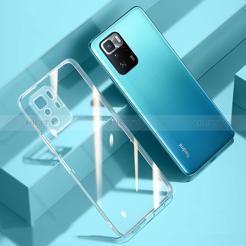 Custodia Silicone Trasparente Ultra Sottile Cover Morbida H03 per Xiaomi Redmi Note 10 Pro 5G