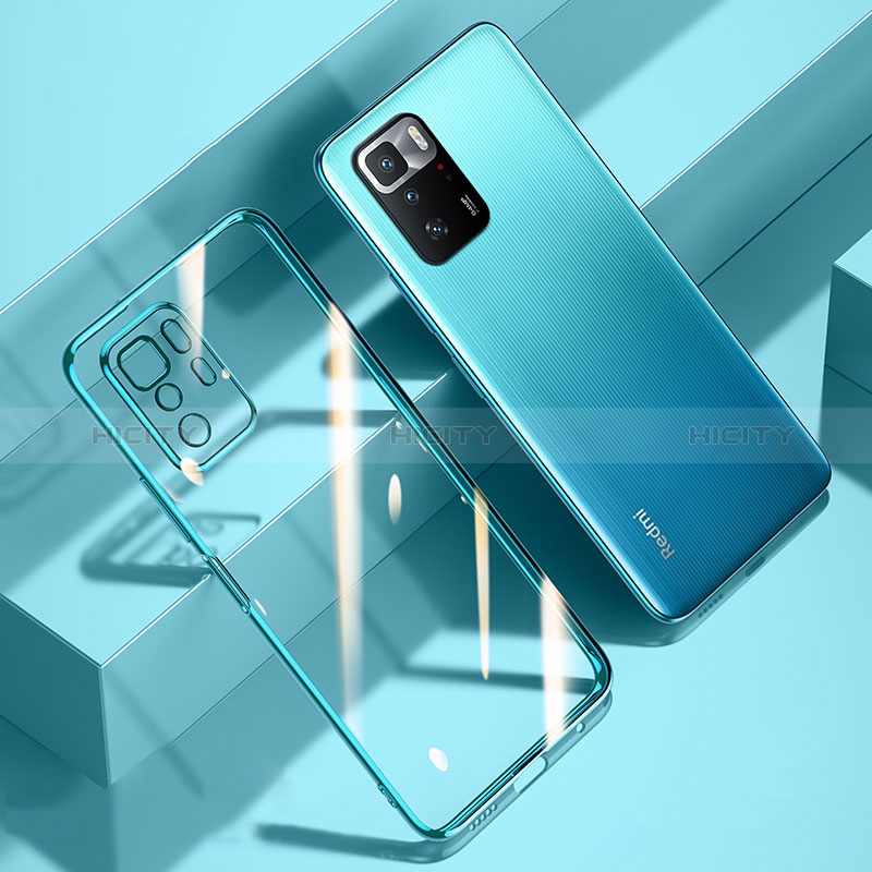 Custodia Silicone Trasparente Ultra Sottile Cover Morbida H03 per Xiaomi Redmi Note 10 Pro 5G