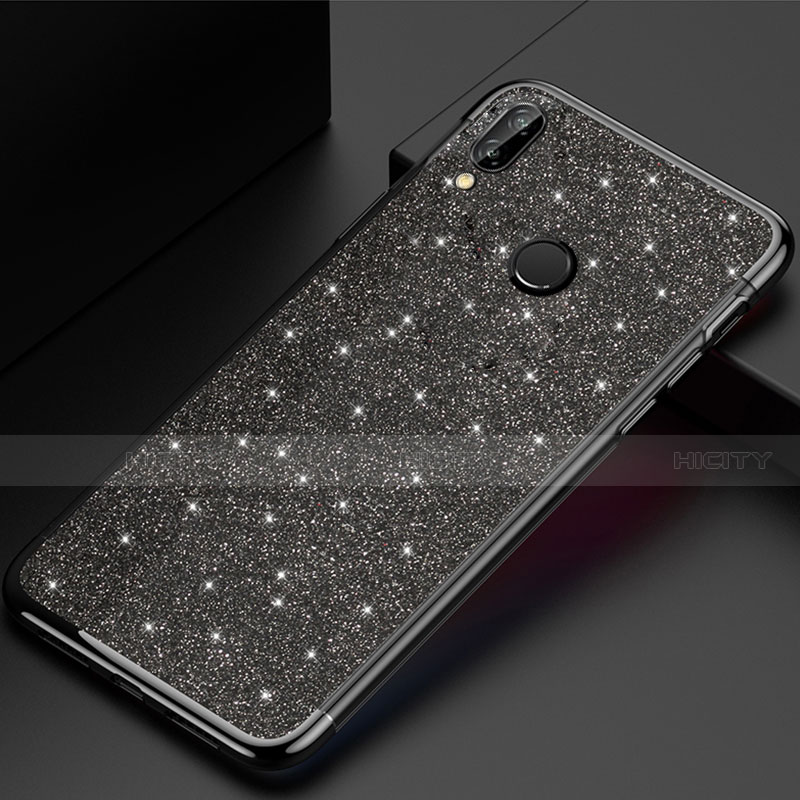 Custodia Silicone Trasparente Ultra Sottile Cover Morbida H04 per Huawei P20 Lite Nero