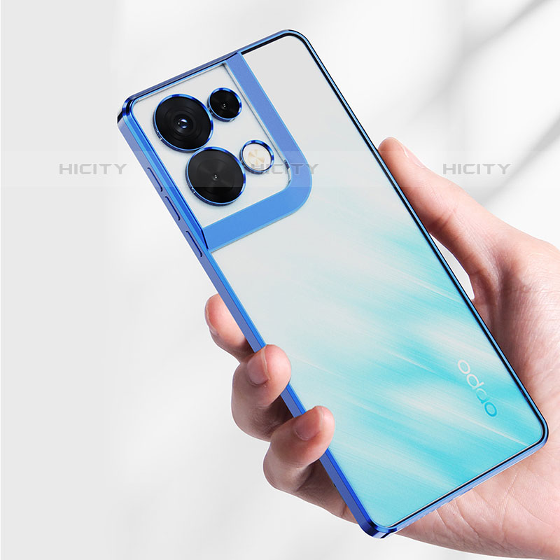 Custodia Silicone Trasparente Ultra Sottile Cover Morbida H04 per Oppo Reno8 Pro+ Plus 5G