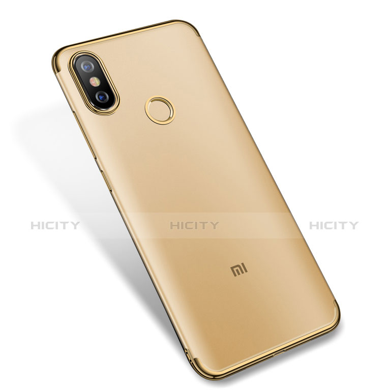 Custodia Silicone Trasparente Ultra Sottile Cover Morbida H04 per Xiaomi Mi A2 Oro