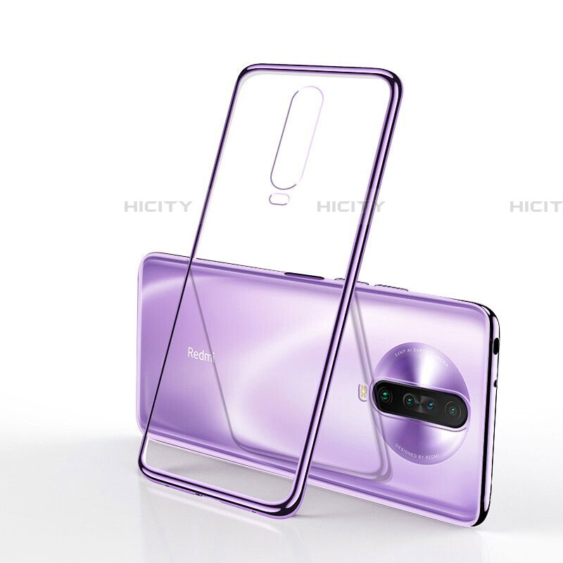 Custodia Silicone Trasparente Ultra Sottile Cover Morbida H04 per Xiaomi Poco X2 Viola