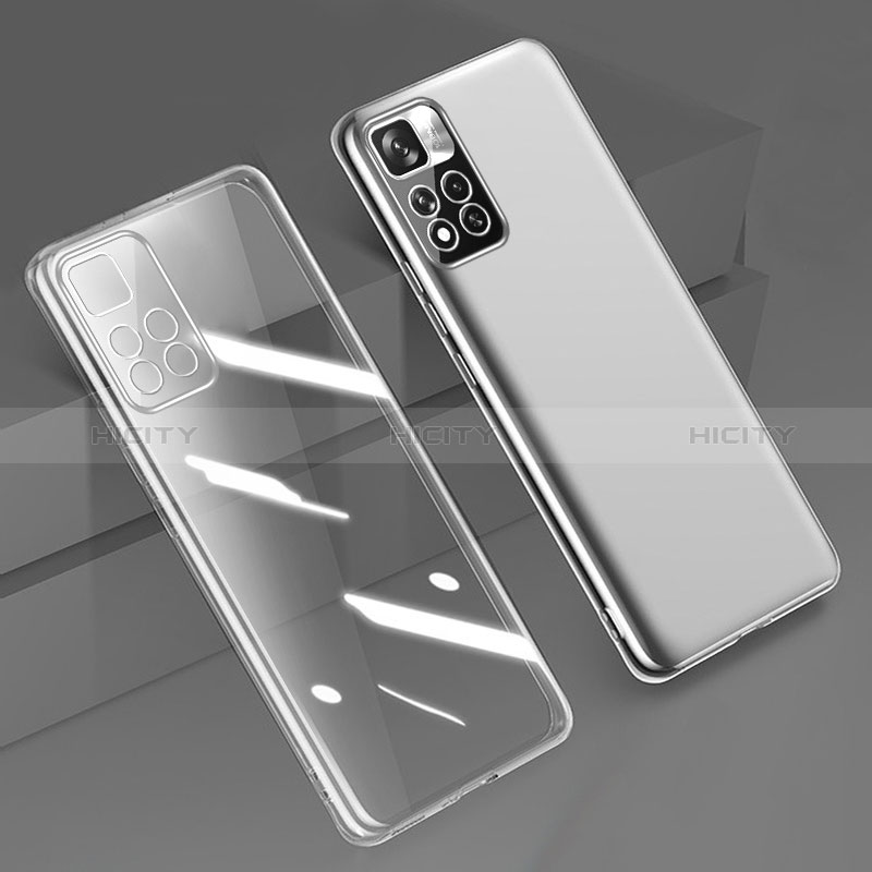 Custodia Silicone Trasparente Ultra Sottile Cover Morbida H04 per Xiaomi Redmi Note 11 Pro+ Plus 5G