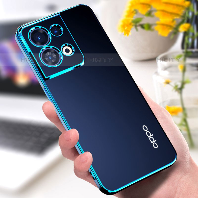 Custodia Silicone Trasparente Ultra Sottile Cover Morbida H05 per Oppo Reno8 Pro 5G