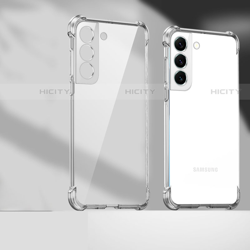 Custodia Silicone Trasparente Ultra Sottile Cover Morbida H05 per Samsung Galaxy S23 Plus 5G Chiaro