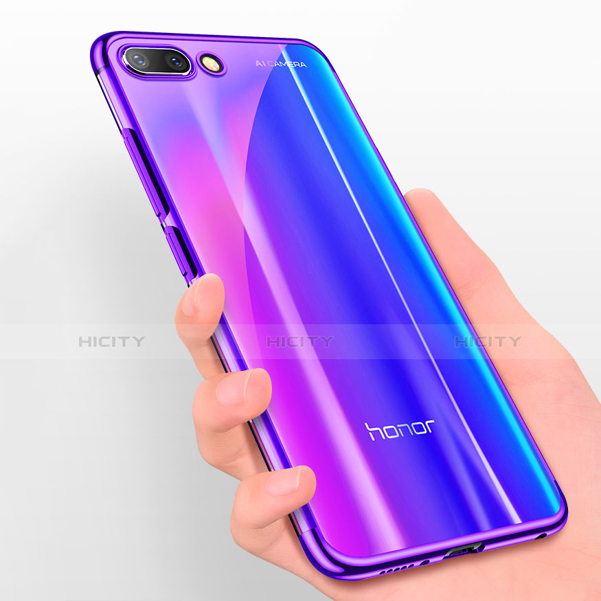 Custodia Silicone Trasparente Ultra Sottile Cover Morbida H06 per Huawei Honor 10