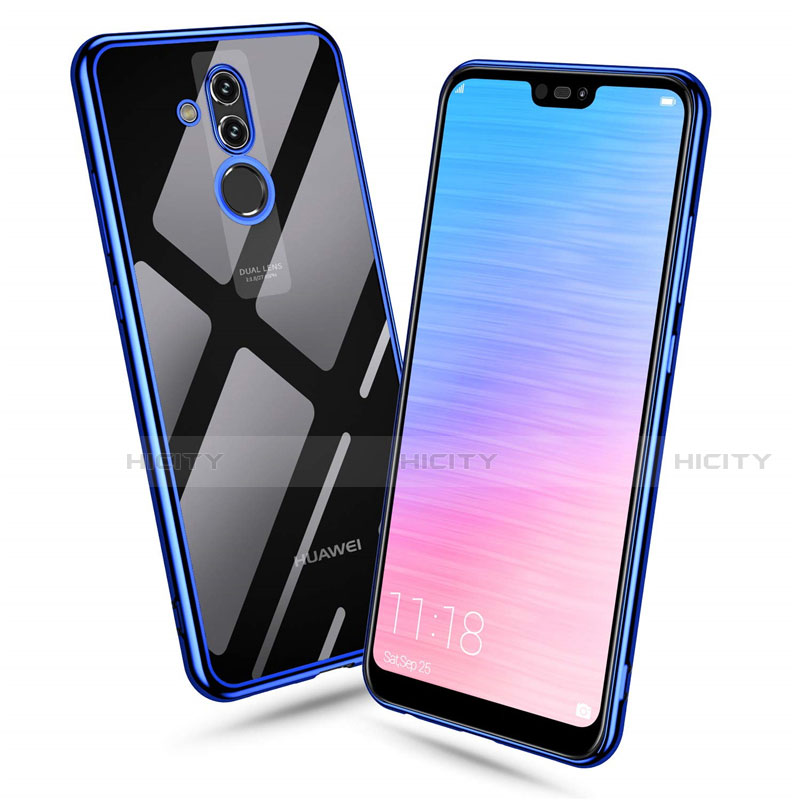 Custodia Silicone Trasparente Ultra Sottile Cover Morbida H06 per Huawei Mate 20 Lite