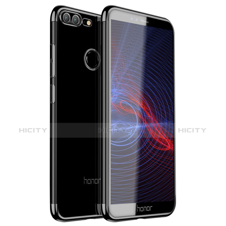 Custodia Silicone Trasparente Ultra Sottile Cover Morbida H16 per Huawei Honor 9 Lite Nero