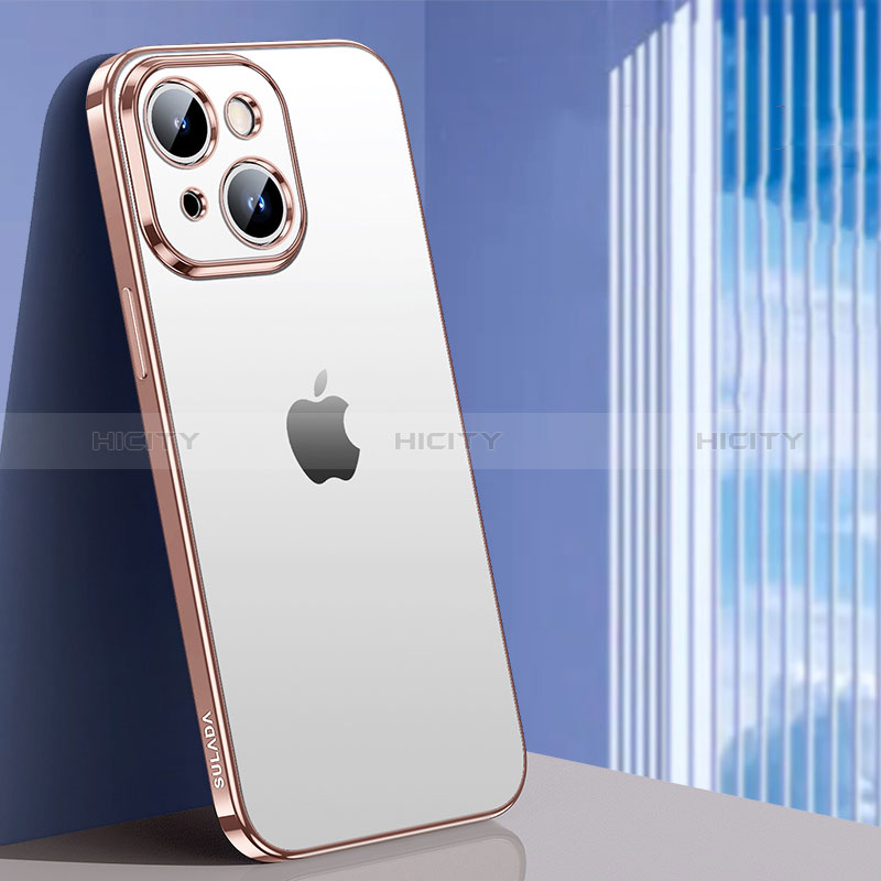 Custodia Silicone Trasparente Ultra Sottile Cover Morbida LD1 per Apple iPhone 14