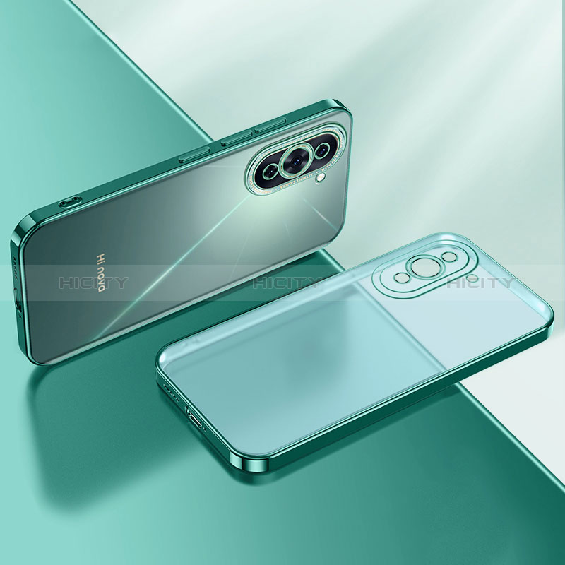 Custodia Silicone Trasparente Ultra Sottile Cover Morbida LD2 per Huawei Nova 10 Pro Verde