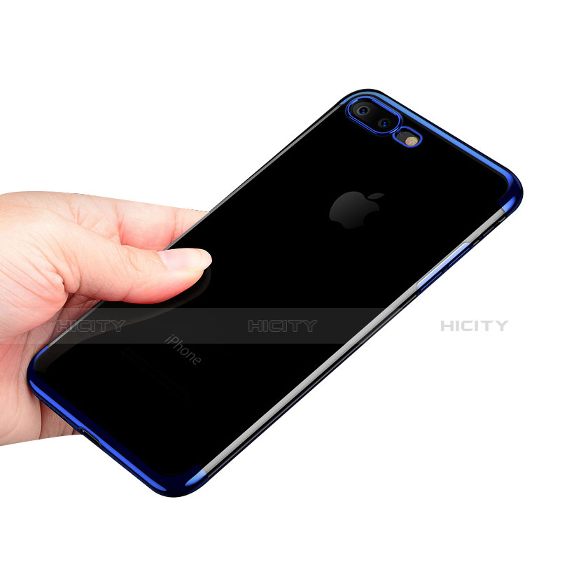 Custodia Silicone Trasparente Ultra Sottile Cover Morbida Q05 per Apple iPhone 7 Plus