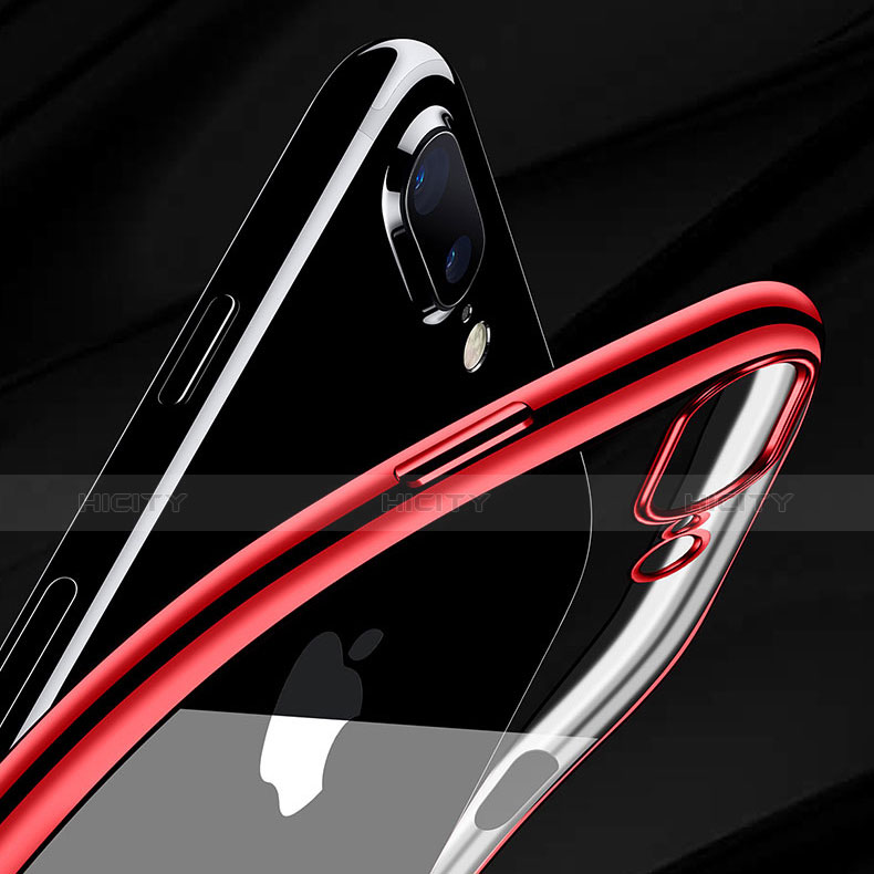 Custodia Silicone Trasparente Ultra Sottile Cover Morbida Q06 per Apple iPhone 7 Plus