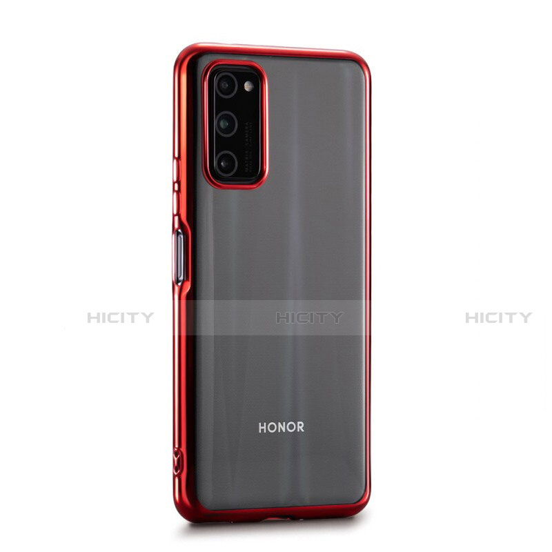 Custodia Silicone Trasparente Ultra Sottile Cover Morbida S01 per Huawei Honor V30 5G