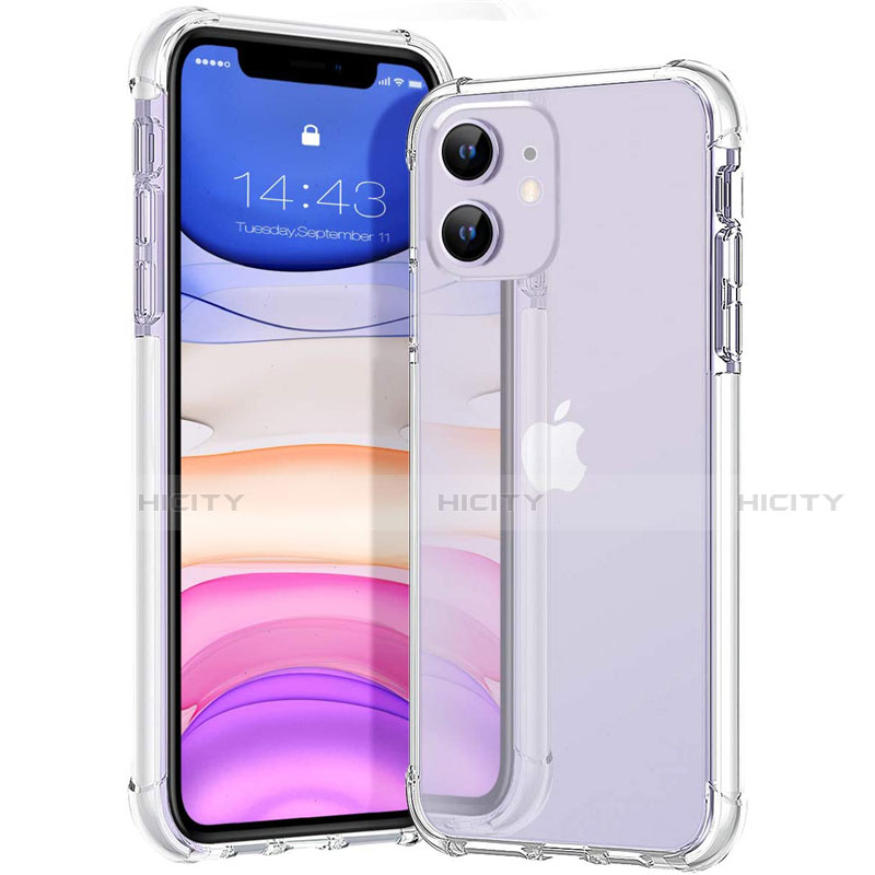 Custodia Silicone Trasparente Ultra Sottile Cover Morbida S02 per Apple iPhone 12 Mini Chiaro