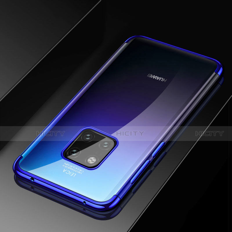 Custodia Silicone Trasparente Ultra Sottile Cover Morbida S02 per Huawei Mate 20 Pro