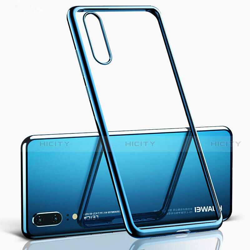 Custodia Silicone Trasparente Ultra Sottile Cover Morbida S02 per Huawei P20