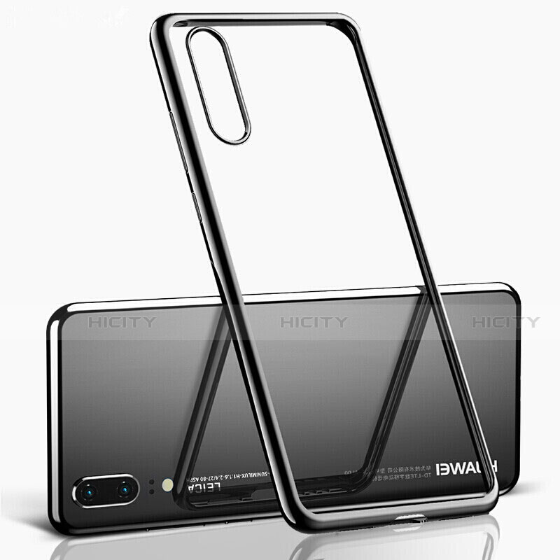 Custodia Silicone Trasparente Ultra Sottile Cover Morbida S02 per Huawei P20