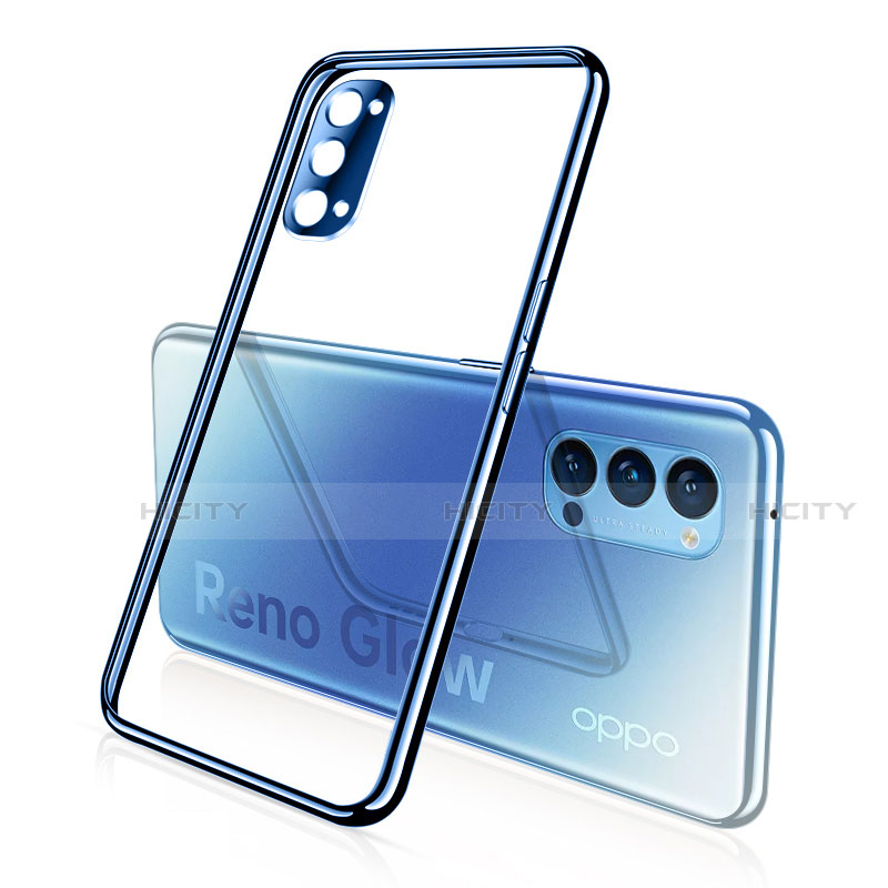 Custodia Silicone Trasparente Ultra Sottile Cover Morbida S02 per Oppo Reno4 Pro 5G