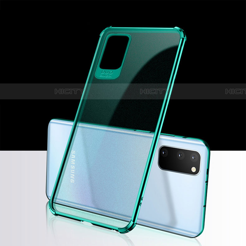 Custodia Silicone Trasparente Ultra Sottile Cover Morbida S02 per Samsung Galaxy S20 Verde