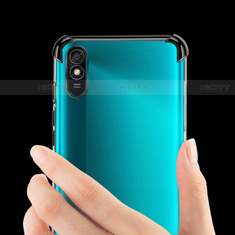 Custodia Silicone Trasparente Ultra Sottile Cover Morbida S02 per Xiaomi Redmi 9A