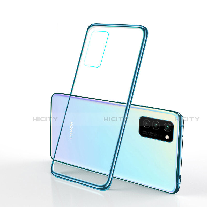 Custodia Silicone Trasparente Ultra Sottile Cover Morbida S03 per Huawei Honor View 30 Pro 5G Verde