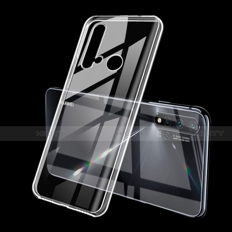 Custodia Silicone Trasparente Ultra Sottile Cover Morbida S03 per Huawei P20 Lite (2019) Chiaro