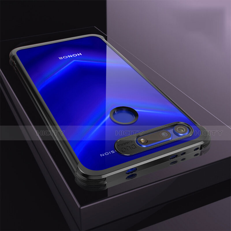 Custodia Silicone Trasparente Ultra Sottile Cover Morbida S04 per Huawei Honor View 20