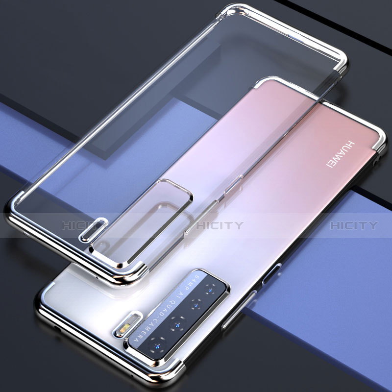 Custodia Silicone Trasparente Ultra Sottile Cover Morbida S04 per Huawei P40 Lite 5G