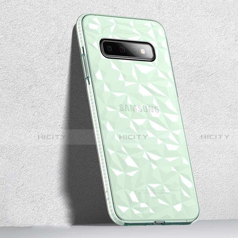 Custodia Silicone Trasparente Ultra Sottile Cover Morbida S04 per Samsung Galaxy S10