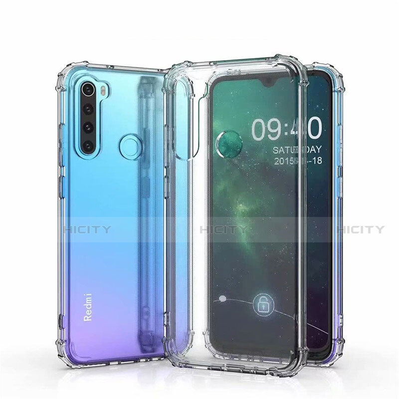 Custodia Silicone Trasparente Ultra Sottile Cover Morbida S04 per Xiaomi Redmi Note 8 (2021)