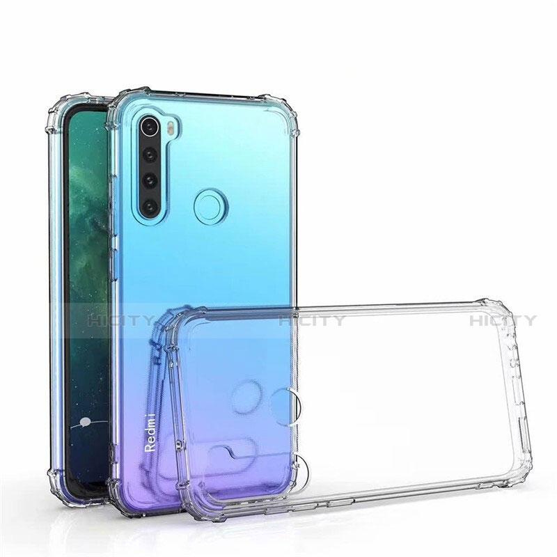 Custodia Silicone Trasparente Ultra Sottile Cover Morbida S04 per Xiaomi Redmi Note 8 (2021) Chiaro