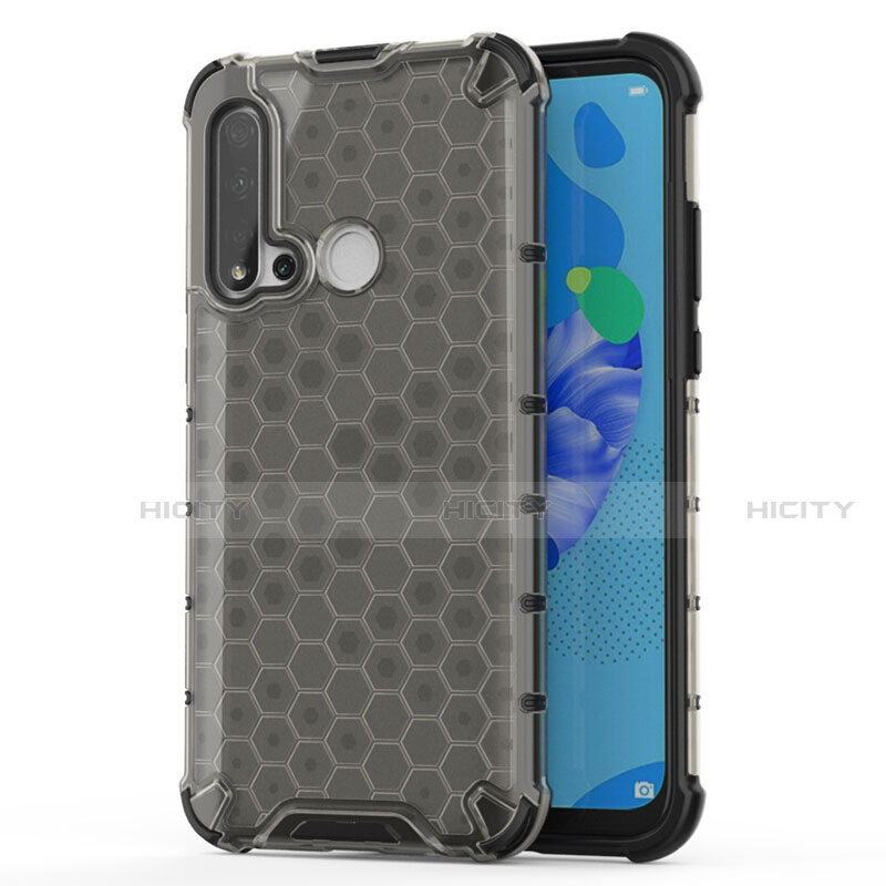 Custodia Silicone Trasparente Ultra Sottile Cover Morbida S06 per Huawei Nova 5i Nero