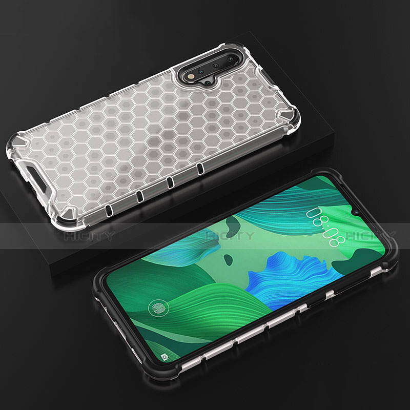 Custodia Silicone Trasparente Ultra Sottile Cover Morbida S08 per Huawei Nova 5 Chiaro