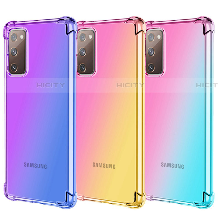 Custodia Silicone Trasparente Ultra Sottile Cover Morbida Sfumato G01 per Samsung Galaxy S20 Lite 5G