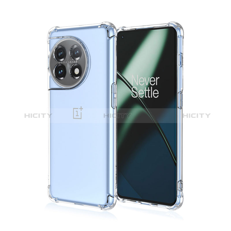 Custodia Silicone Trasparente Ultra Sottile Cover Morbida Sfumato per OnePlus Ace 2 5G Chiaro