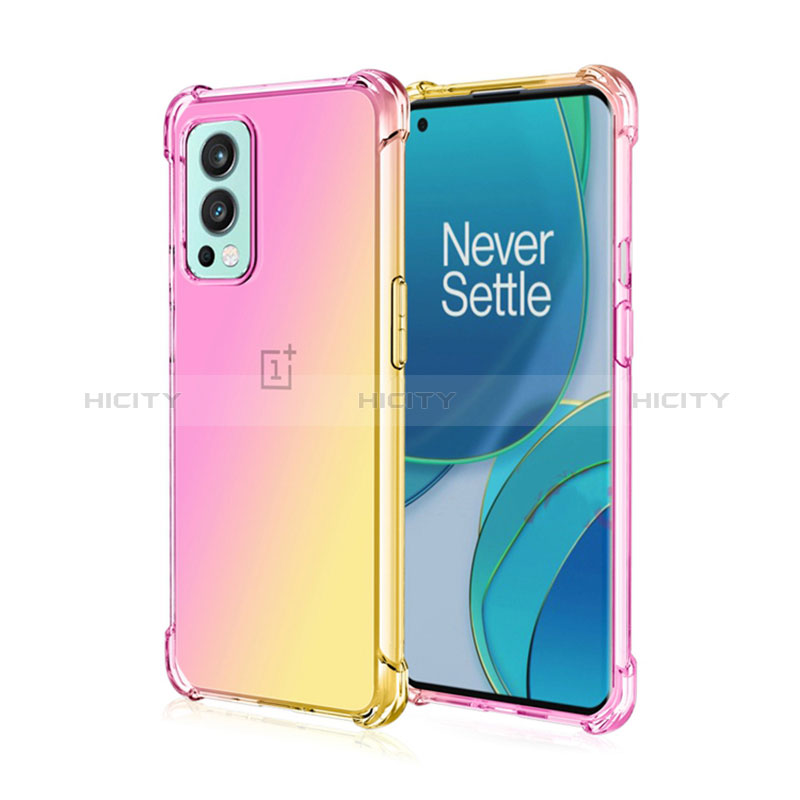 Custodia Silicone Trasparente Ultra Sottile Cover Morbida Sfumato per OnePlus Nord 2 5G