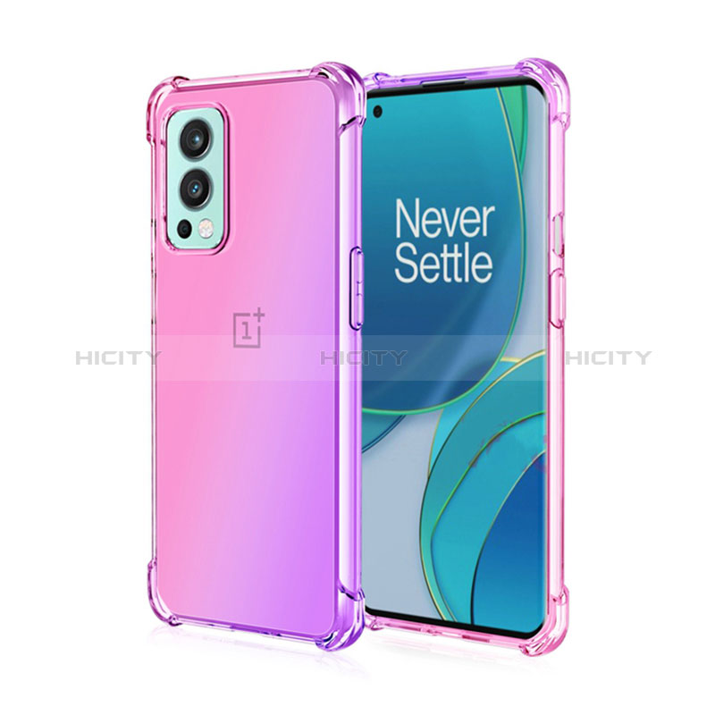 Custodia Silicone Trasparente Ultra Sottile Cover Morbida Sfumato per OnePlus Nord 2 5G