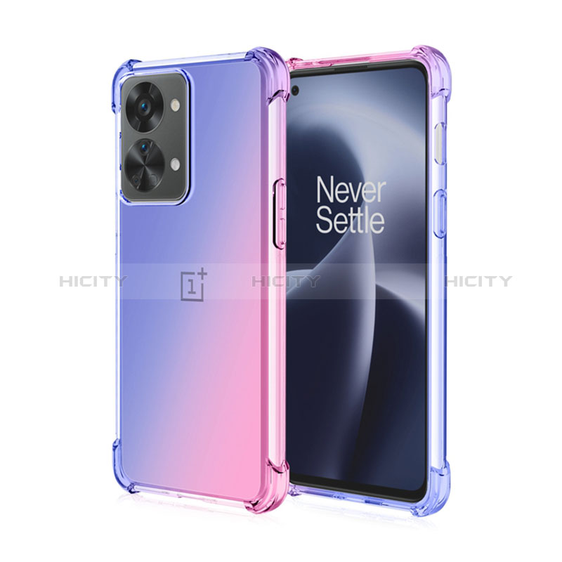 Custodia Silicone Trasparente Ultra Sottile Cover Morbida Sfumato per OnePlus Nord 2T 5G