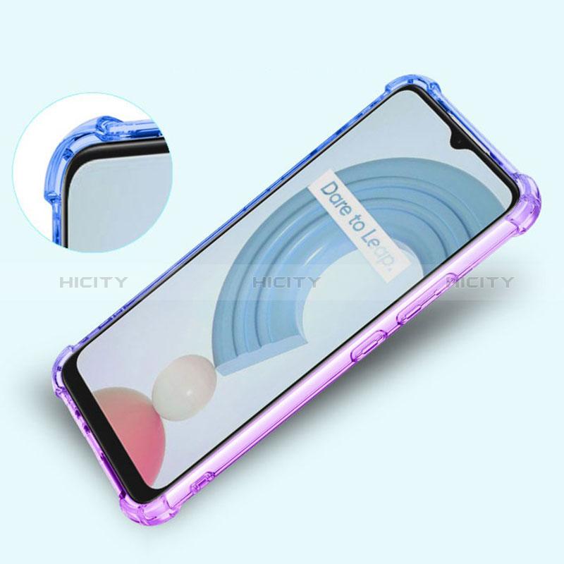 Custodia Silicone Trasparente Ultra Sottile Cover Morbida Sfumato per Realme C25Y India