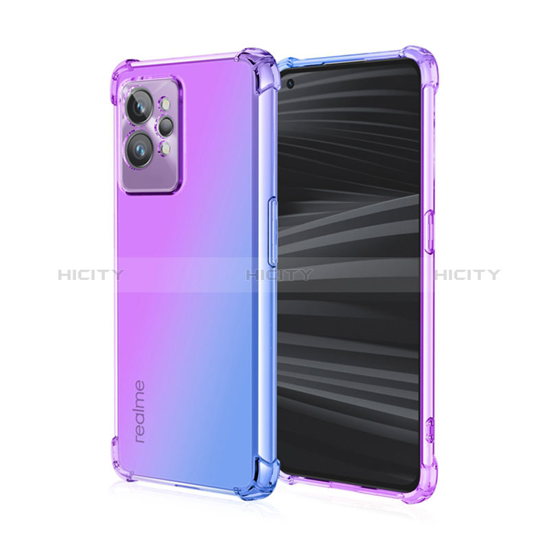 Custodia Silicone Trasparente Ultra Sottile Cover Morbida Sfumato per Realme GT2 Pro 5G Lavanda