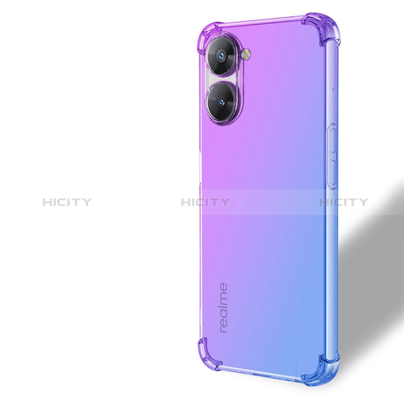 Custodia Silicone Trasparente Ultra Sottile Cover Morbida Sfumato per Realme V30t 5G