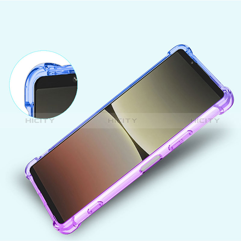 Custodia Silicone Trasparente Ultra Sottile Cover Morbida Sfumato per Sony Xperia 1 IV SO-51C