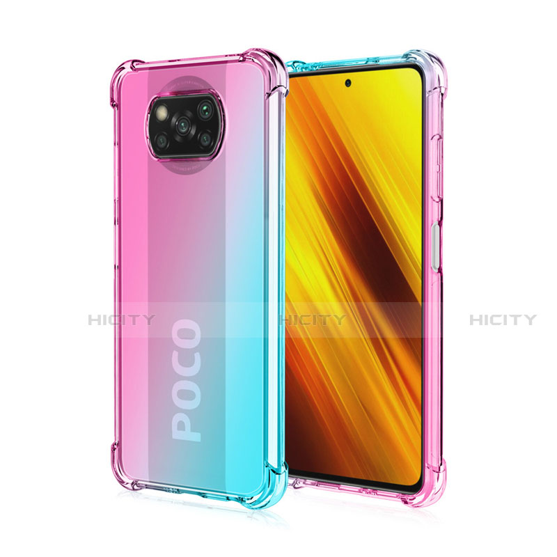 Custodia Silicone Trasparente Ultra Sottile Cover Morbida Sfumato per Xiaomi Poco X3 Pro