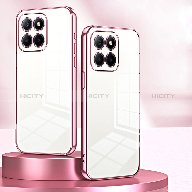 Custodia Silicone Trasparente Ultra Sottile Cover Morbida SY1 per Huawei Honor X8b