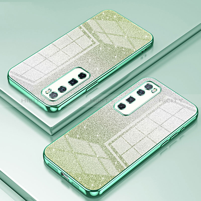 Custodia Silicone Trasparente Ultra Sottile Cover Morbida SY1 per Huawei Nova 7 Pro 5G Verde